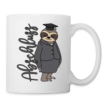 Faultier Frau Doktorhut Frauen Bestanden Abschluss - Tasse - Weiß - Rechts