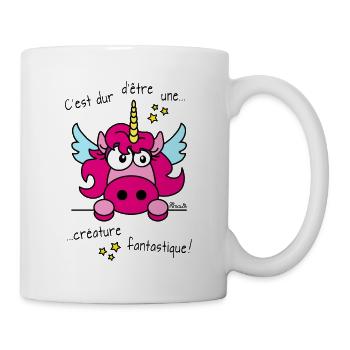 Licorne Créature Fantastique - Mug blanc - blanc - Droite