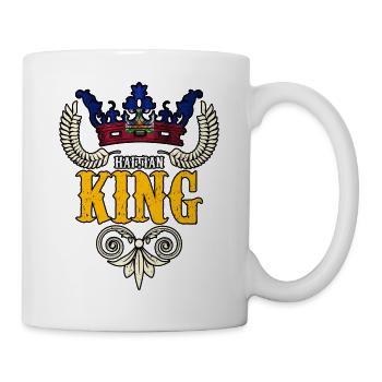 Haiti Haitian Flag Crown King I Gift - Mug - white - Right