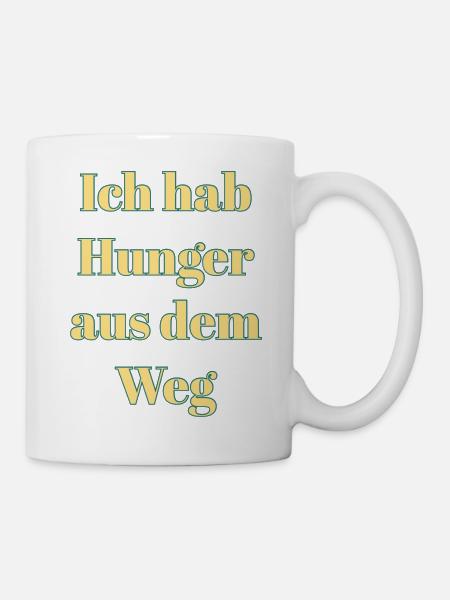 hunger - Tasse - Weiß