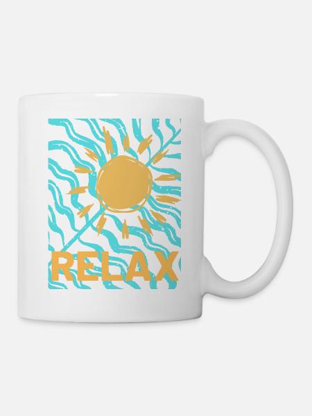 relax - Tasse - Weiß