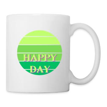 HAPPY DAY 1 - Tasse - Weiß - Rechts