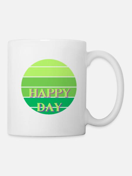 HAPPY DAY 1 - Tasse - Weiß