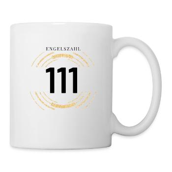 Engelszahlen 111 Nummerologie Geschenkidee - Tasse - Weiß - Rechts
