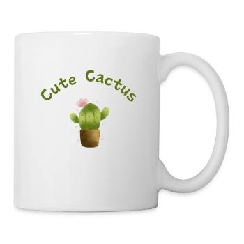 Cute Cactus - Tasse - Weiß - Rechts