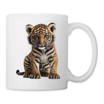 Mignon bébé tigre - Mug blanc - blanc - Droite