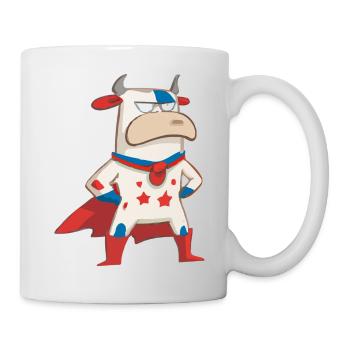 Die Superkuh - Tasse - Weiß - Rechts