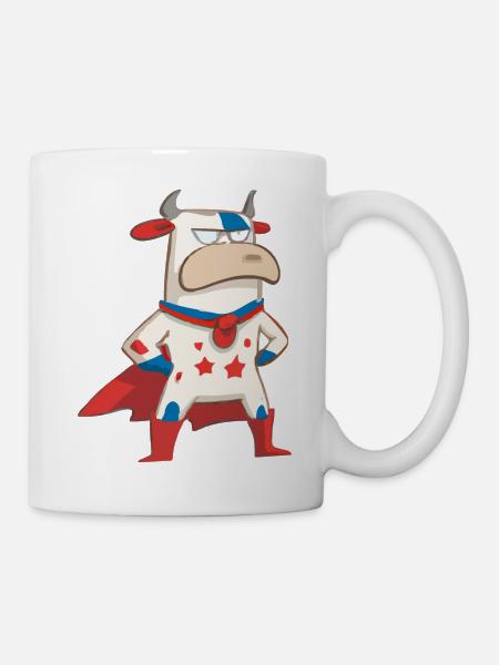Die Superkuh - Tasse - Weiß