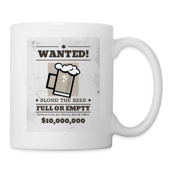 Wanted ! - Mug blanc - blanc - Droite