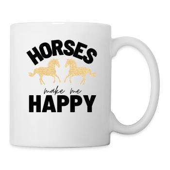 Horse Horses Horse Love horse - Gift idea - Mug - white - Right