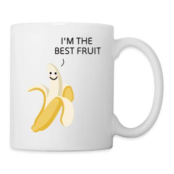 Banane - Mug blanc - blanc - Droite