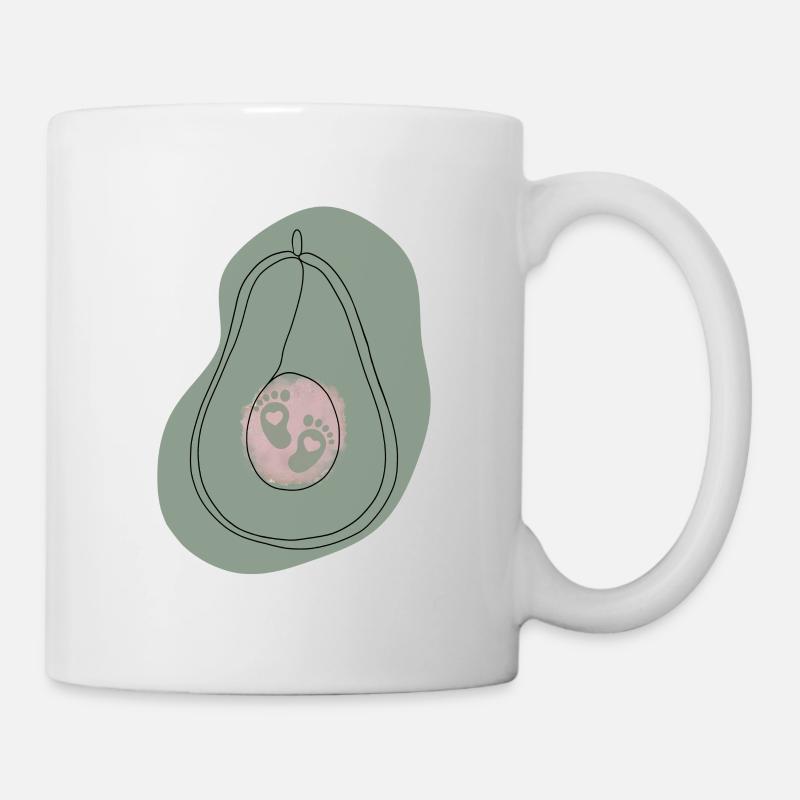 Avocado Mädchen - Tasse - Weiß