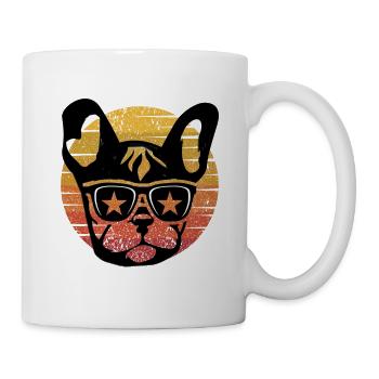 Drôle de chien Frenchie disant Bulldog Bulldog Bulldog - Mug blanc - blanc - Droite