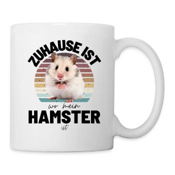 HAMSTER Zuhause ist, wo mein HAMSTER ist - Tasse - Weiß - Rechts