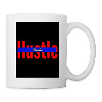 Hustle harder - Tasse - Weiß - Rechts