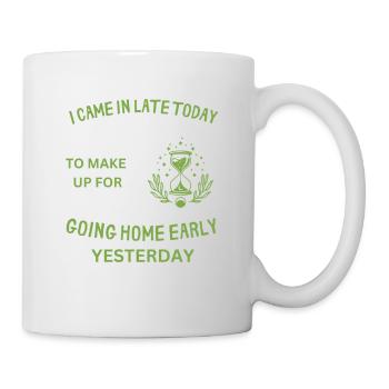 Zu spät Gekommen - Tasse - Weiß - Rechts