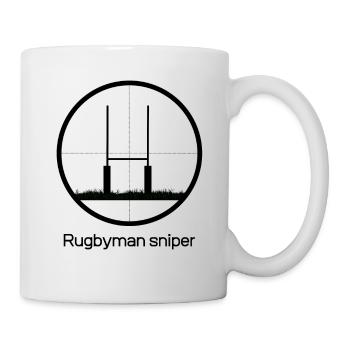 Rugbyman sniper - Mug blanc - blanc - Droite