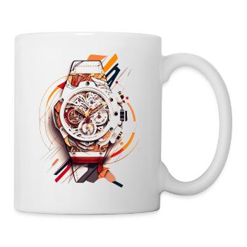 Les collectionneurs de montres aiment les vieux chronographes comme montres - Mug blanc - blanc - Droite