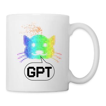 Chat GPT Geschenk Humor Computer AI - Tasse - Weiß - Rechts