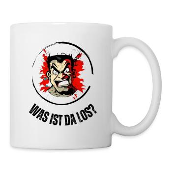 Was ist da los? - Tasse - Weiß - Rechts