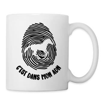 mon adn - Mug blanc - blanc - Droite