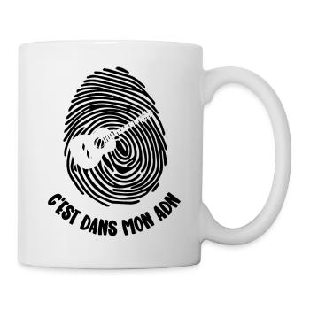 mon adn - Mug blanc - blanc - Droite