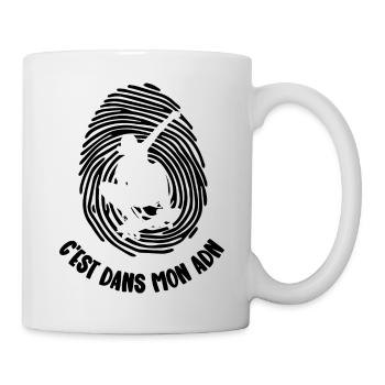 mon adn - Mug blanc - blanc - Droite