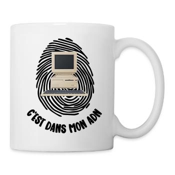 mon adn - Mug blanc - blanc - Droite