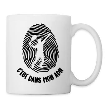 mon adn - Mug blanc - blanc - Droite