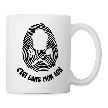 mon adn - Mug blanc - blanc - Droite