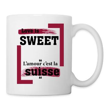 Love is sweet- - Mug blanc - blanc - Droite
