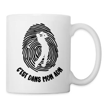 mon adn - Mug blanc - blanc - Droite