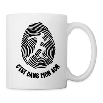 mon adn - Mug blanc - blanc - Droite