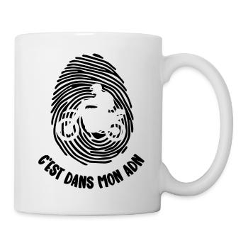 mon adn - Mug blanc - blanc - Droite