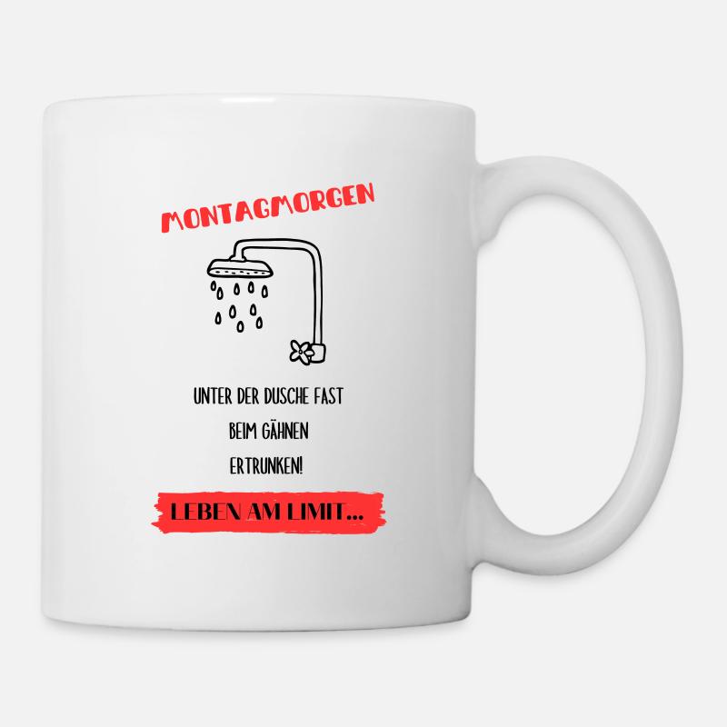 Montag Morgen - Tasse - Weiß