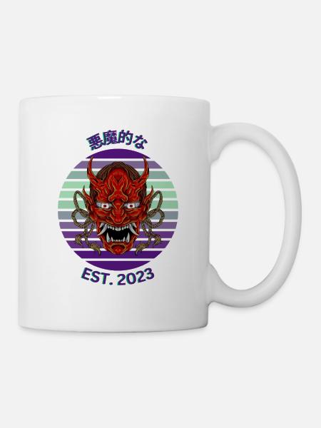 Purple Demon - Tasse - Weiß