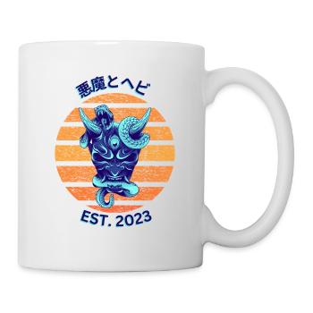 Snake with The Devil - Mug - white - Right