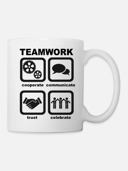Teamwork - Tasse - Weiß