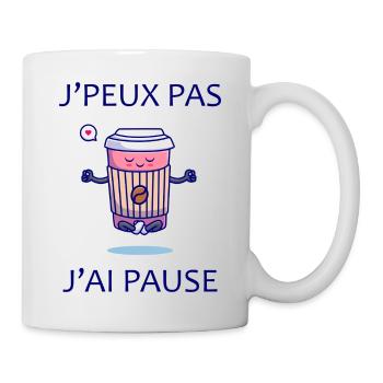 Pause Café - Mug blanc - blanc - Droite