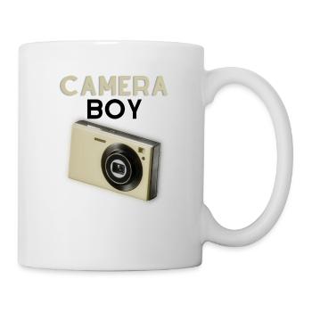 Camera Boy Design in Beige - Mug - white - Right
