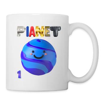 Conception 3D Planet one - Mug blanc - blanc - Droite