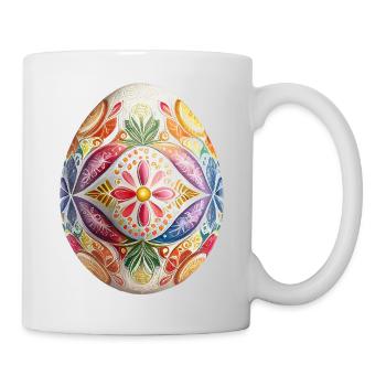 Colorful Easter egg and spring decoration - Mug - white - Right