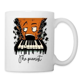 Der Pianist - Tasse - Weiß - Rechts