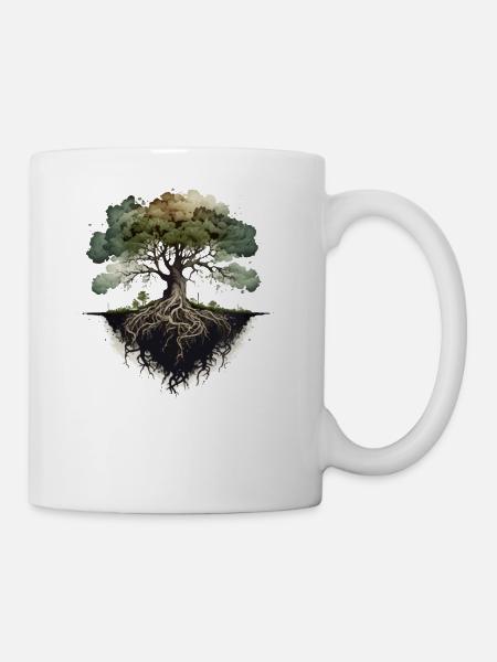Restez enraciné - Mug blanc - blanc