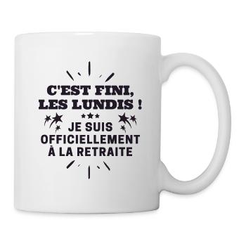 Libérée délivrée retraitée, cadeau retraite - Mug blanc - blanc - Droite
