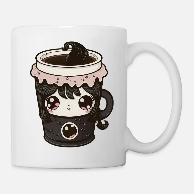 Goth Coffee Mug - Kawaii - Mug - white