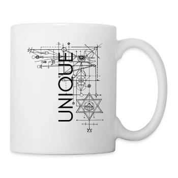 EINZIGARTIG three - Tasse - Weiß - Rechts