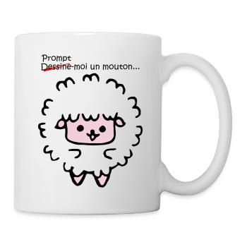 Prompt-moi un mouton - Mug blanc - blanc - Droite