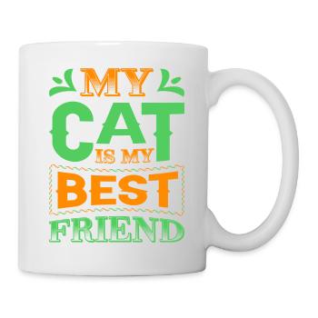 My Cat is my best Friend - Tasse - Weiß - Rechts