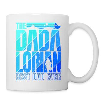 Der Dadalorianer - Blau - Bester Vater! - Tasse - Weiß - Rechts